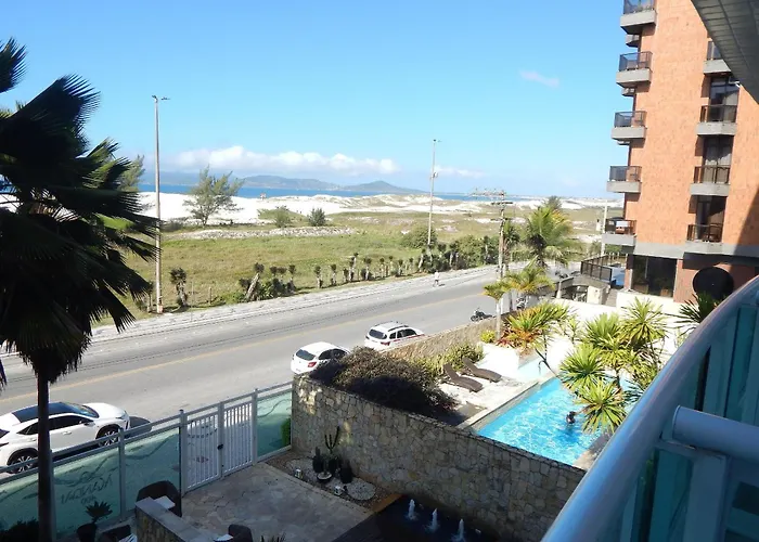 Vista incrível para o mar - apto 2 quartos com área de lazer completa - Mandai Cabo Frio, Brasil